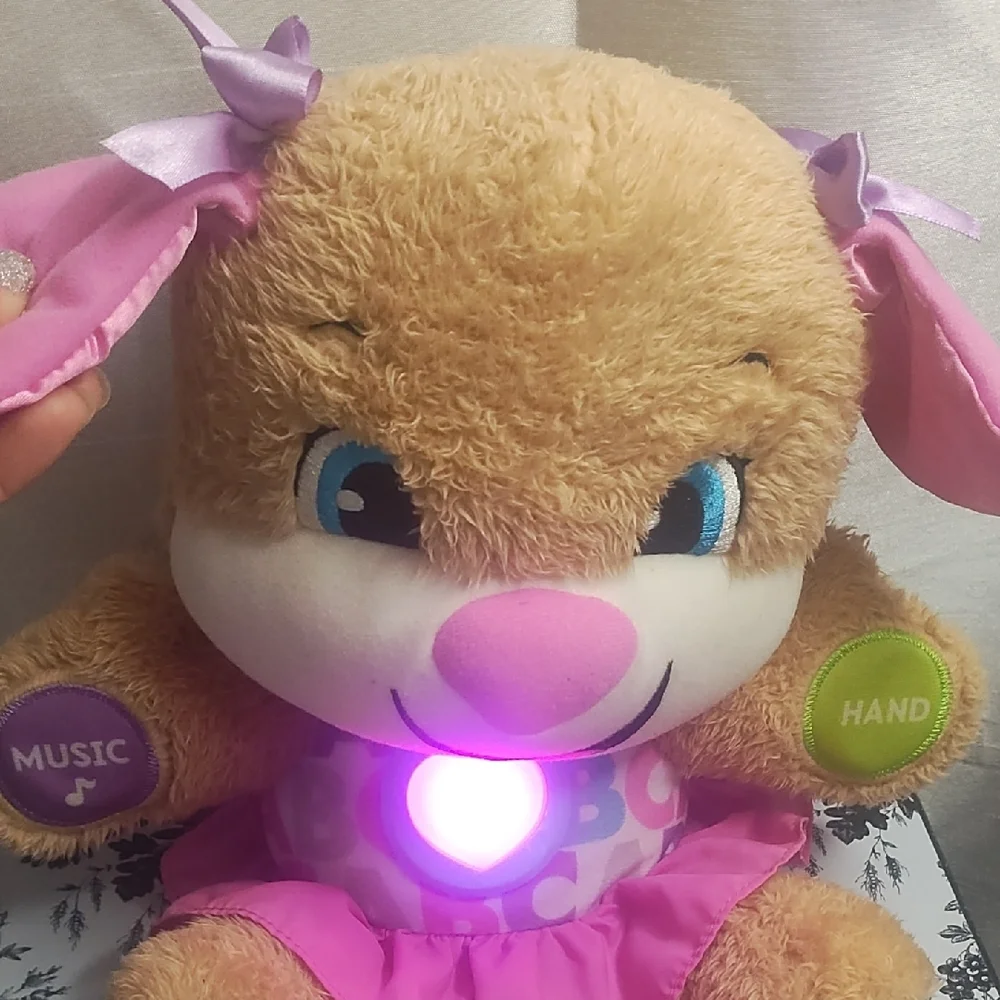 Fisher-Price‎ Learning Plush Puppy Pink and Brown